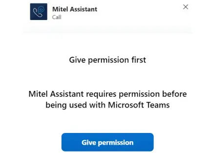 Mitel Assistant Application -