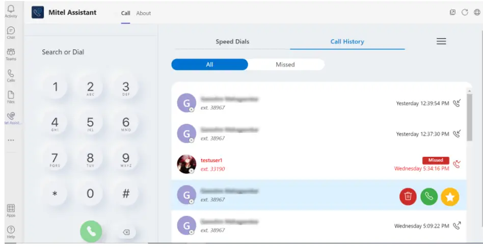 Mitel Assistant Application - Apps 22