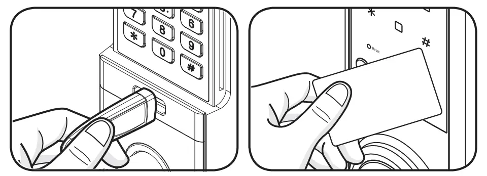 Register touch key and card/key tag