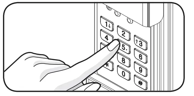 Open a door using password from outside