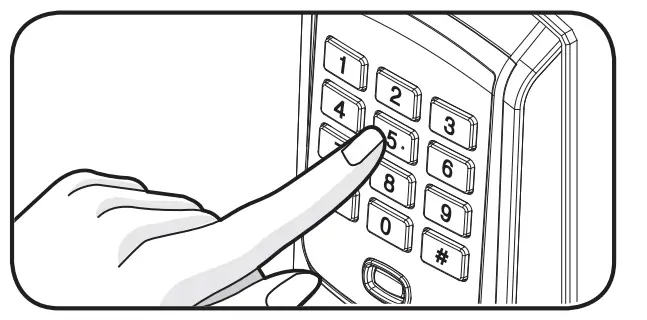 Open a door using password from outside