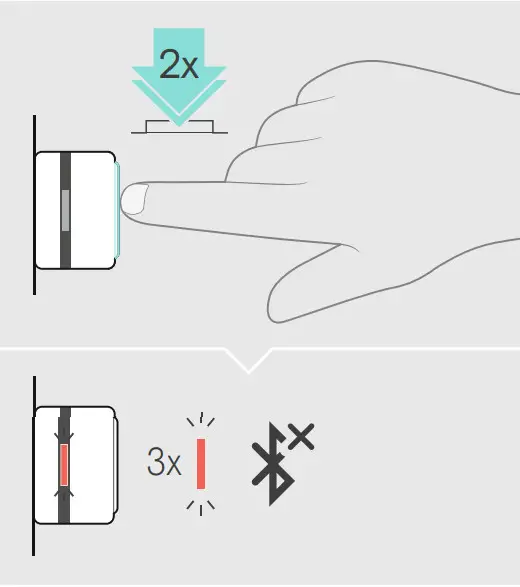 EPOS BTD800 USB Bluetooth Dongle Network Adapter - Disconnecting Bluetooth