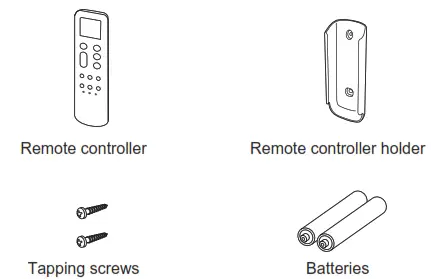 FUJITSU ASTH07KNCA Comfort Single Room Solutions - unit accessories