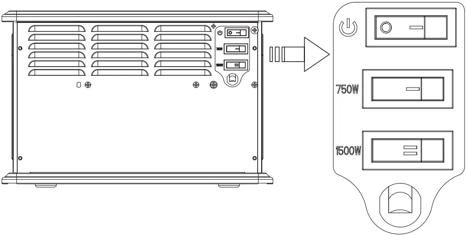 StyleWell CFS-559-01 Bluffs Electric Tabletop Fireplace A2