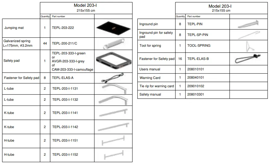 Avyna 203-I Rectangular Trampolines-FIG1