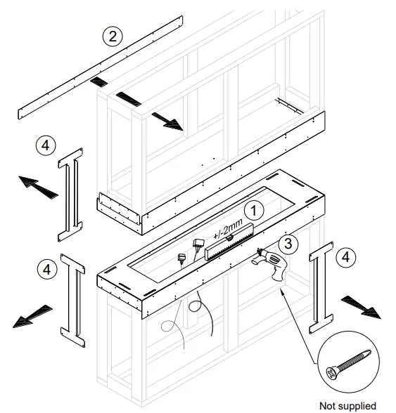 planika Forma 1000 Single Sided Fireplace inserts - See Through15