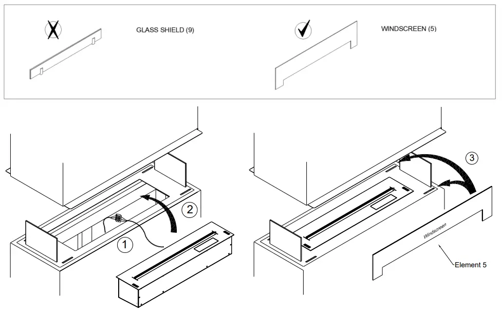 planika Forma 1000 Single Sided Fireplace inserts - See Through19