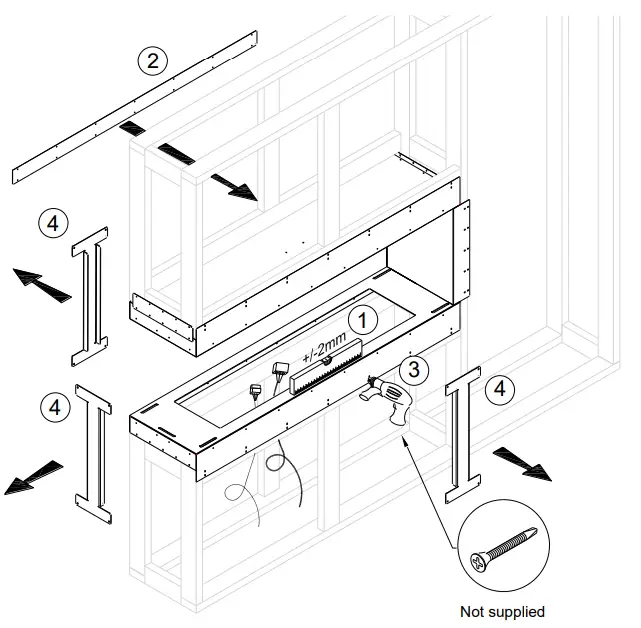 planika Forma 1000 Single Sided Fireplace inserts - See Through8