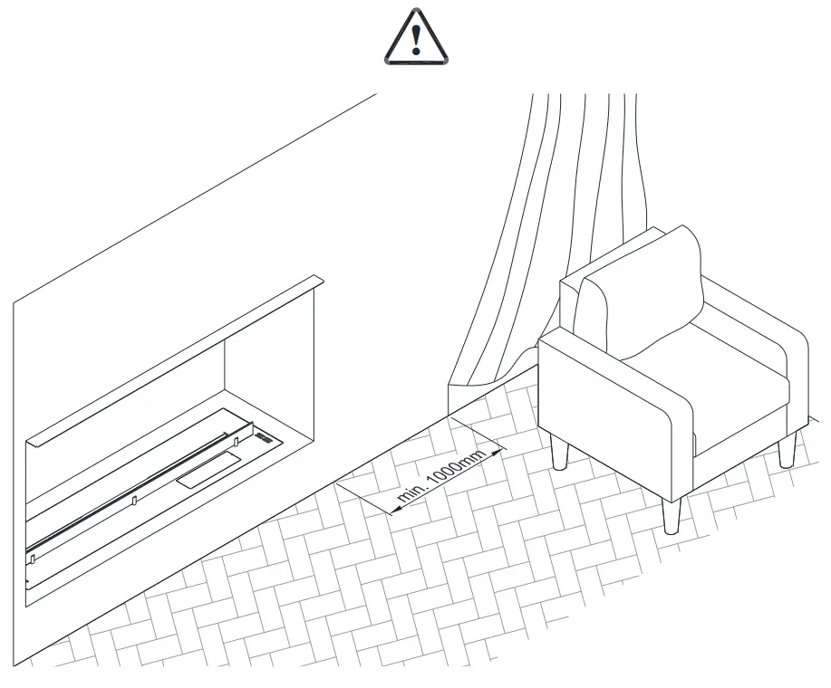 planika Forma 1000 Single Sided Fireplace inserts - fig