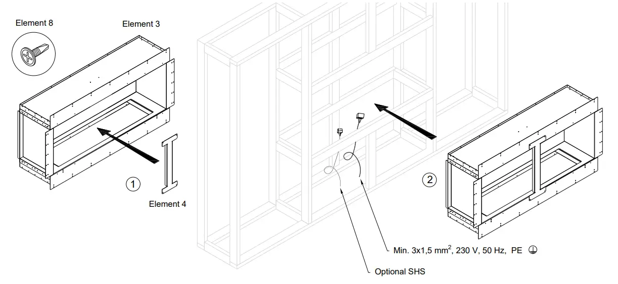 planika Forma 1000 Single Sided Fireplace inserts - fig4