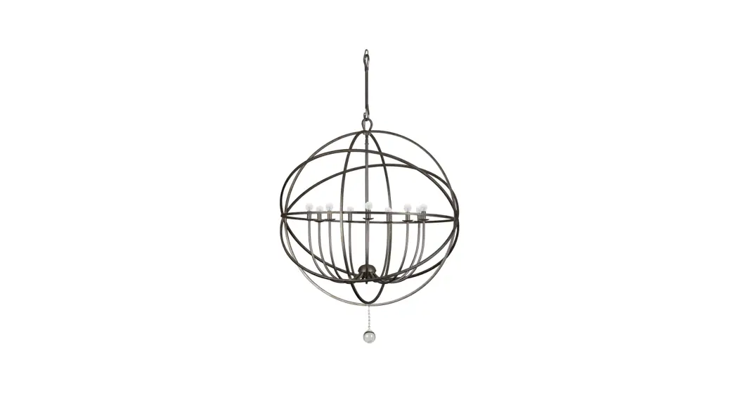 Crystorama 9229-os Solaris Nine Light Chandelier Instruction Manual