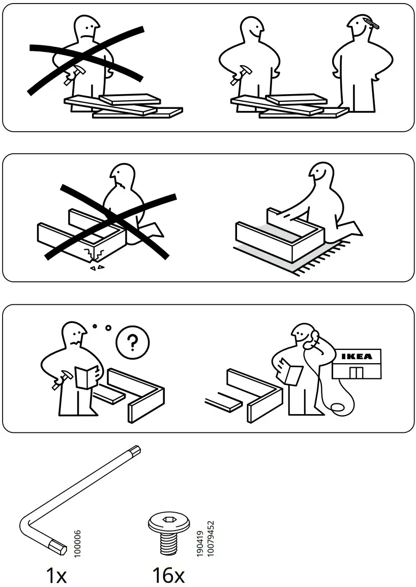 IKEA KNARREVIK Bedside Table - fig