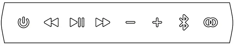 escApe P9 Portable HIFI Speakers - Keypad control buttons