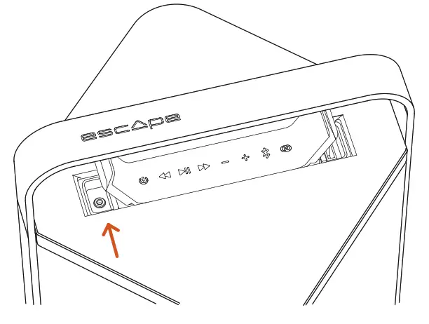 escApe P9 Portable HIFI Speakers - keypad