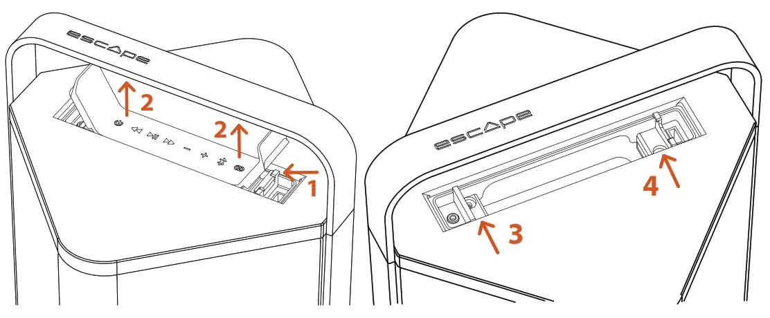 escApe P9 Portable HIFI Speakers - keypad1