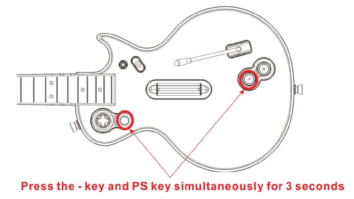 DOYO KT612 PS3 2 In 1 Guitar-fig-6