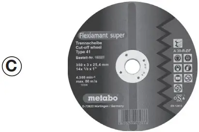 metabo CS 22 355 Metal Chop Saw - Parts 4