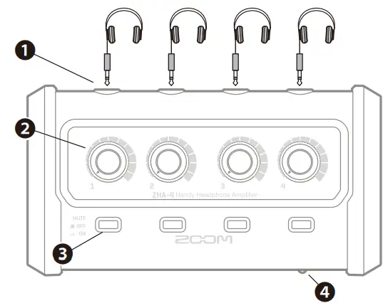 Zoom ZHA-4 Handy Headphone Amplifier-fig- (1)