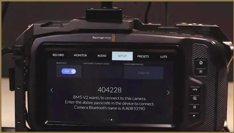 Camera Control Interface