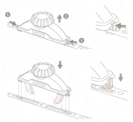 THULE 52822 Replacement PowerClick G3 SP Kit