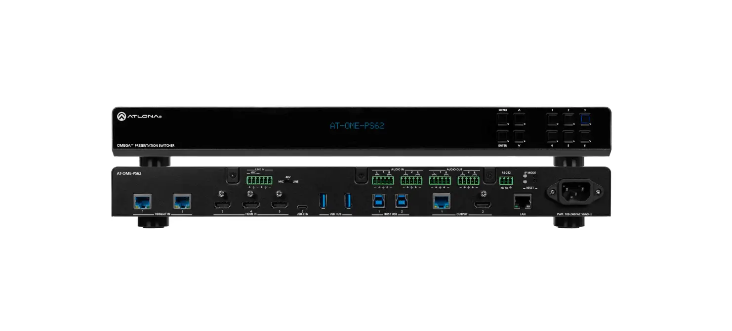 Atlona At-ome-ps62 4k Uhd 6x2 Matrix Switcher User Manual Atlona At-ome-ps62 4k Uhd 6x2 Matrix Switcher User Manual