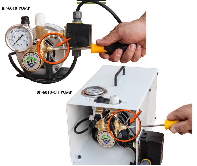 GROWONIX BP-6010 Booster Pump - ADJUSTMENT