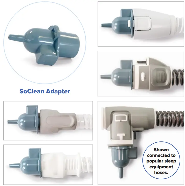 SoClean 3 Automated Supplemental Sleep Equipment Maintenance System - SoClean Adapter 2