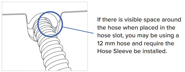 SoClean 3 Automated Supplemental Sleep Equipment Maintenance System - USING THE HOSE SLEEVE