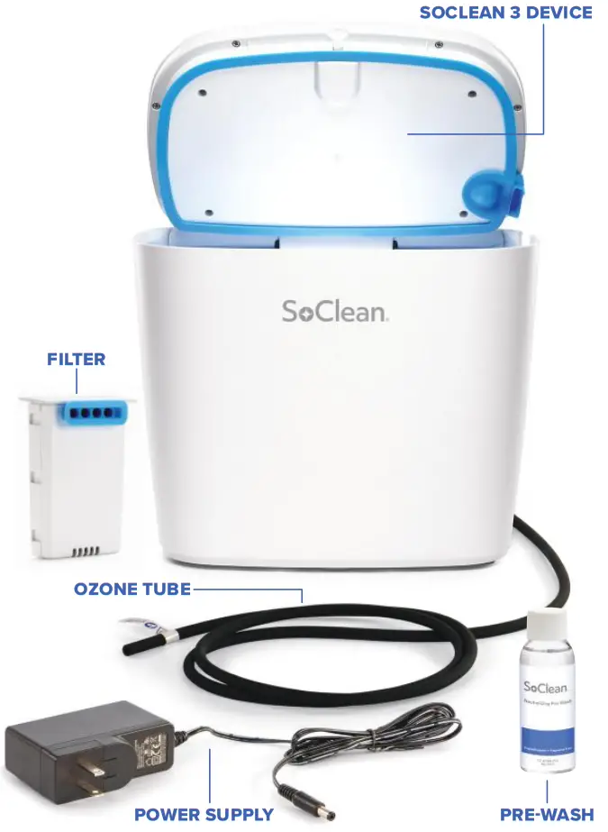 SoClean 3 Automated Supplemental Sleep Equipment Maintenance System - WHAT S INCLUDED