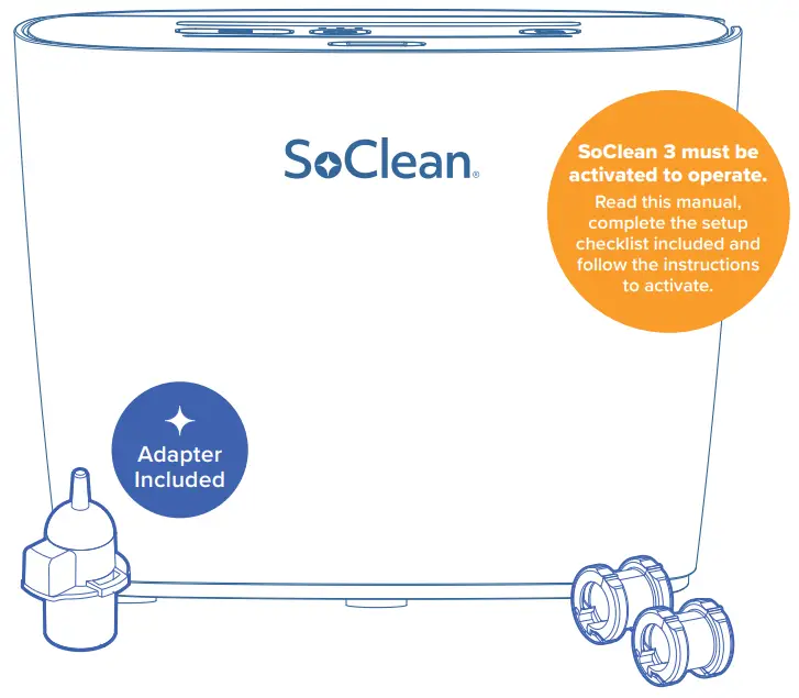 SoClean 3 Automated Supplemental Sleep Equipment Maintenance System