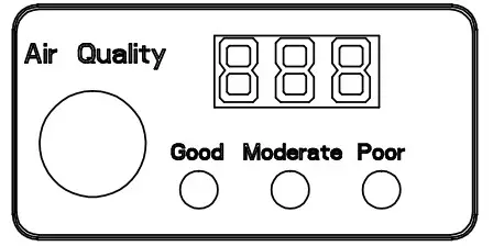 XPOWER X-2700 Professional 3 Stage HEPA Air Scrubber - Air Quality Monitorb