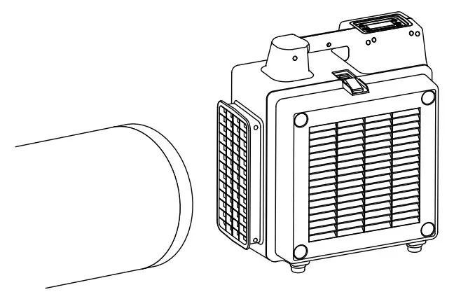 XPOWER X-2700 Professional 3 Stage HEPA Air Scrubber - Exhaust Ducting