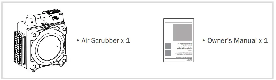 XPOWER X-2700 Professional 3 Stage HEPA Air Scrubber - Items Included