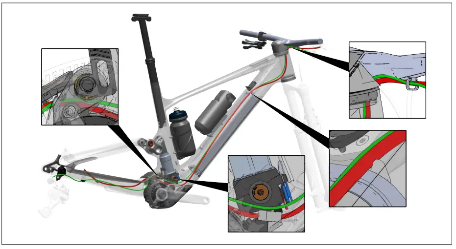 SCOTT 2023 LUMEN eRIDE - CABLE ROUTING