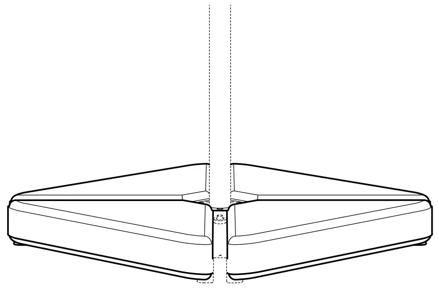 IKEA HJÄLTÖN Parasol Base Grey