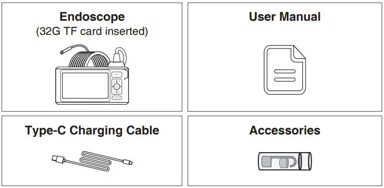 DEPSTECH DS520 Industrial Endoscope User Manual - Packing List