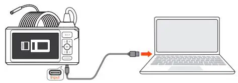 DEPSTECH DS520 Industrial Endoscope User Manual - Use a Type-C cable to connect