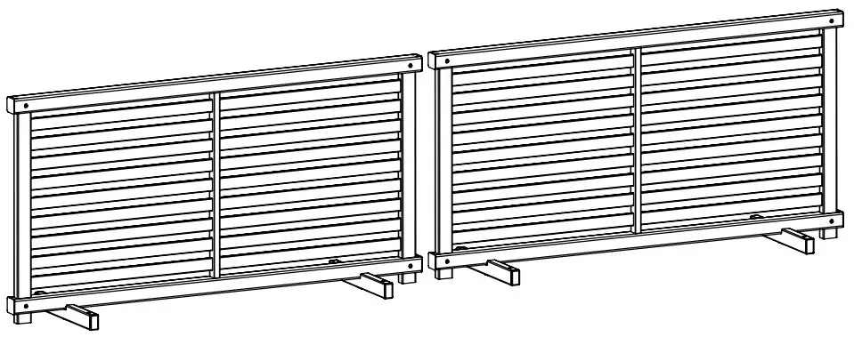 ASSEMBLE SECOND FENCE PANEL