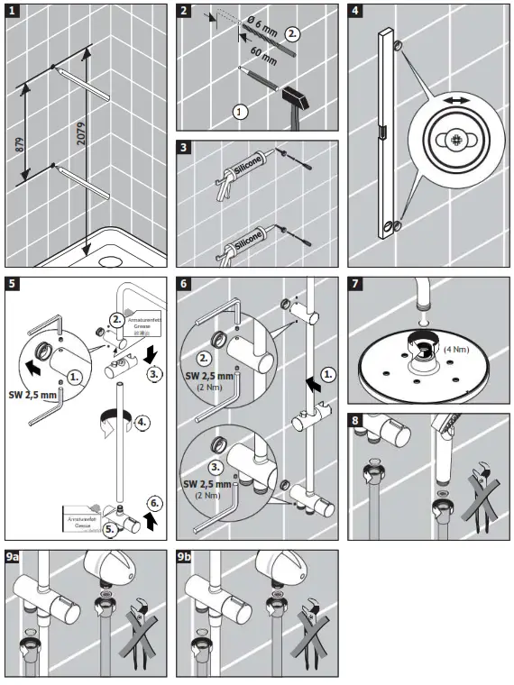hansgrohe 26272 Series 200 1jet Reno Vernis Blend Shower Pipe - Figure1