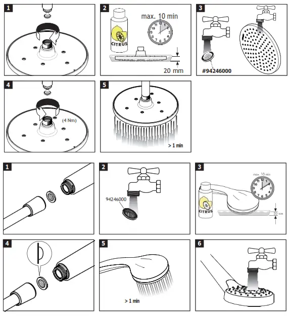 hansgrohe 26272 Series 200 1jet Reno Vernis Blend Shower Pipe - icon9