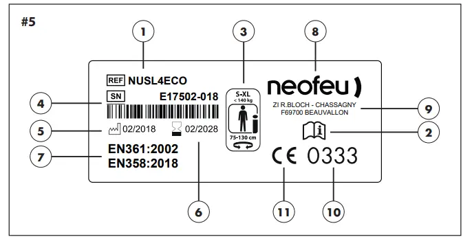 neofeu-NUSL1ECO-Full-Body-Harness-Work-Positioning-Belt-FIG-8
