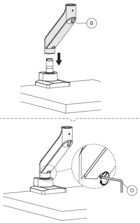 Neomounts DS75 450BL2 Monitor Arm Desk Mount - STEP2