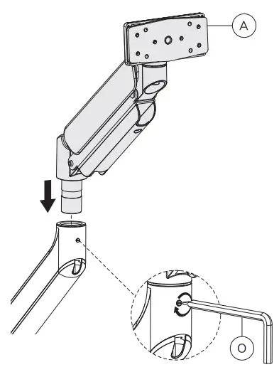 Neomounts DS75 450BL2 Monitor Arm Desk Mount - STEP3