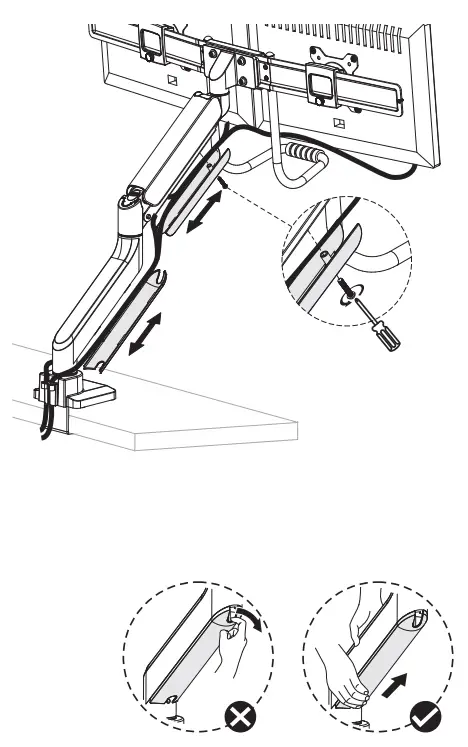 Neomounts DS75 450BL2 Monitor Arm Desk Mount - STEP8