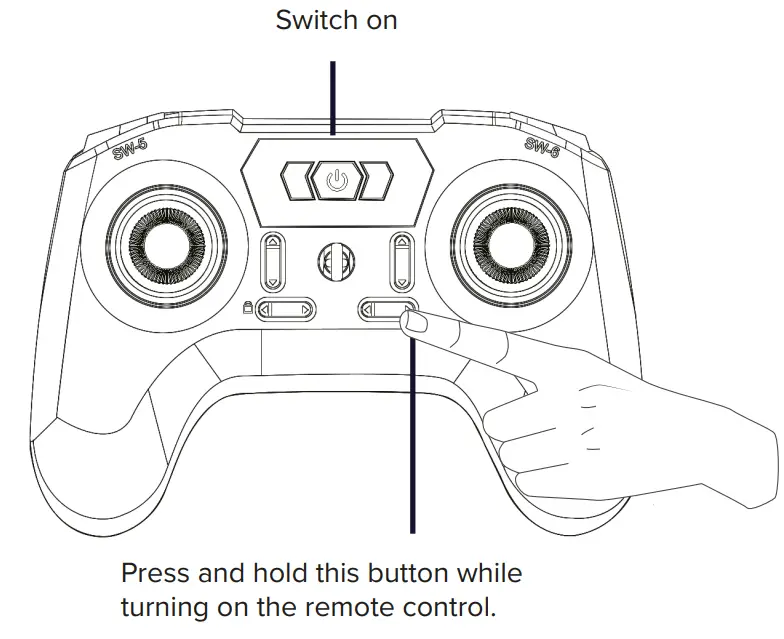 Helicopter and remote control frequency binding