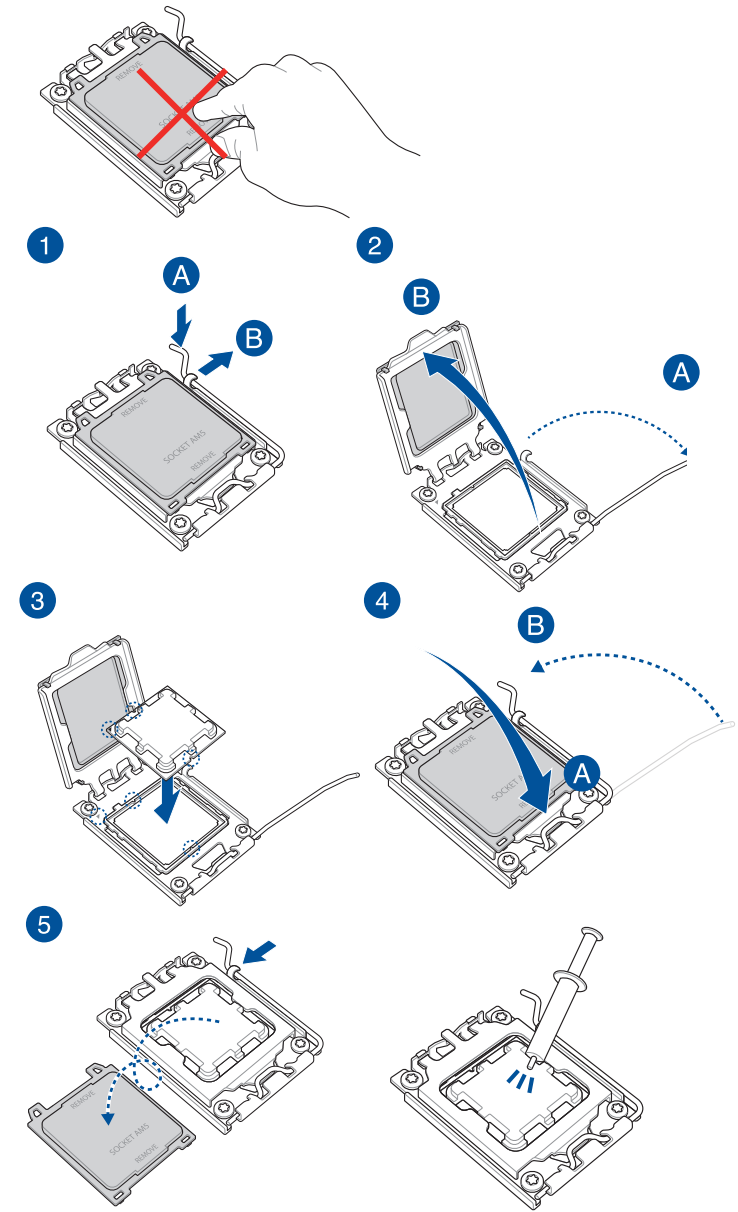 ASUS Q20196 TUF Gaming Motherboard - Install The CPU