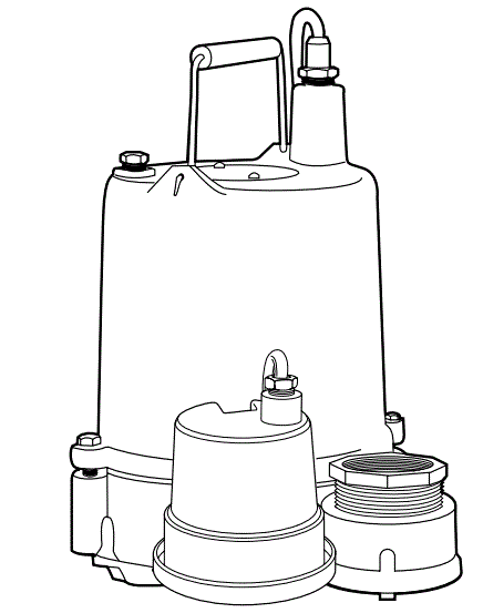 PENTAIR-OSP50-OSP-Series-1-2 HP-Cast-Iron-Naval-Bronze-Effluent-Pumps-FIG-4