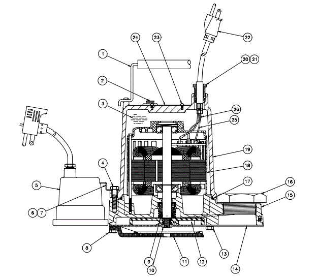 PENTAIR-OSP50-OSP-Series-1-2 HP-Cast-Iron-Naval-Bronze-Effluent-Pumps-FIG-6