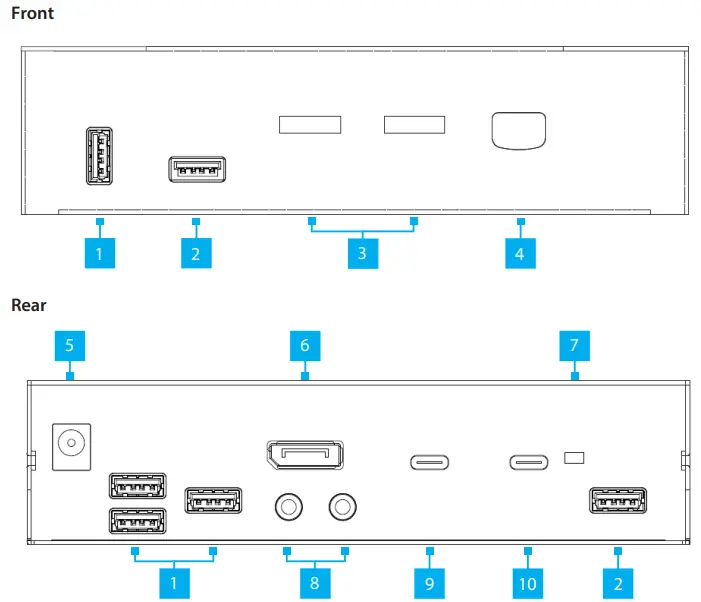 StarTech com SV231DPUCA 2-Port USB-C DisplayPort Alt Mode KVM Switch