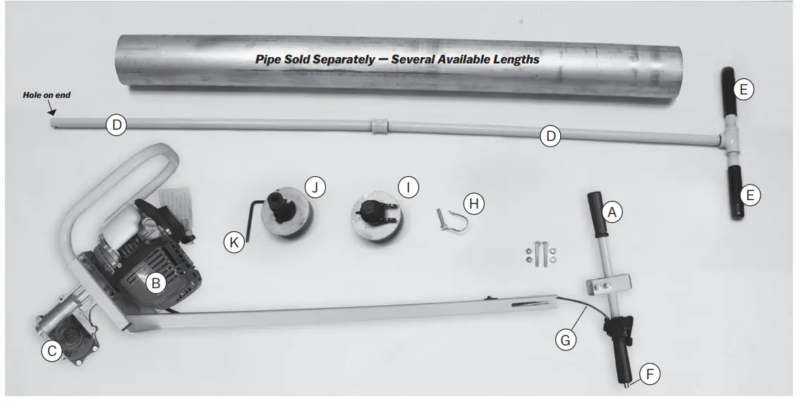 MARSHALLTOWN 29592 Spin Screed Gas Powered Unit - ASSEMBLY